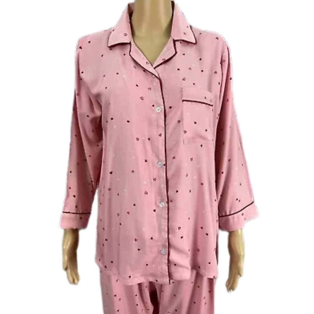 WOMEN LINEN SLEEPING 2 PIECE pajama set in XL Size.